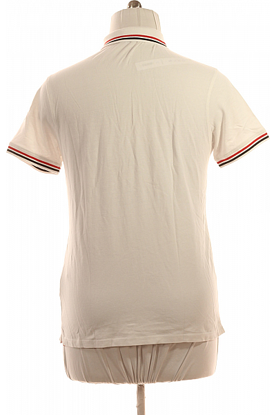 Pánské Tričko s Límečkem Bílé Cavallo Vel. L