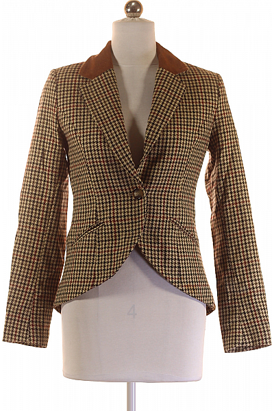 Teplé Dámské Sako Hnědé Vel. 34