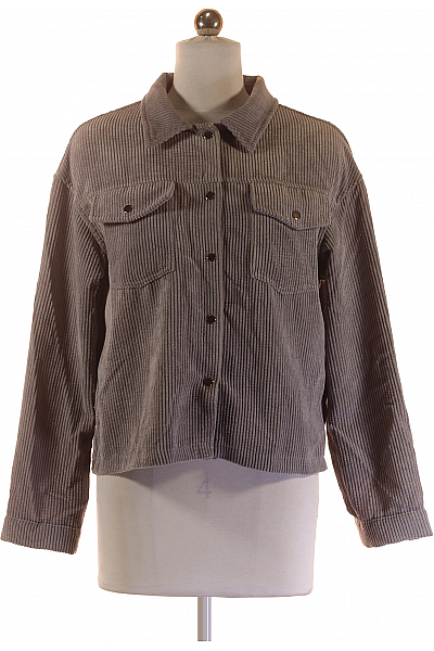 Krátký Dámský Kabát Šedý Shein Second hand Vel. XS