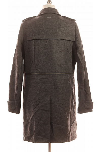 S.OLIVER Dámský Kabát Vlněný Šedý Second hand Vel. 42