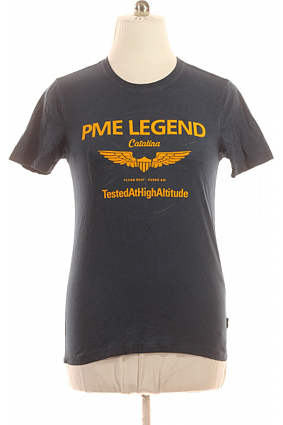 Pánské Tričko S Potiskem Modré PME LEGEND Vel. M