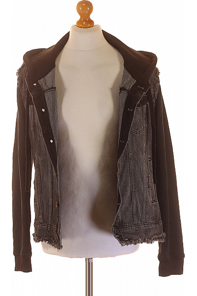 Džínová Pánská Bunda Černá Vel. M