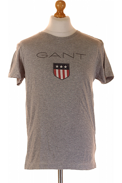 GANT Pánské Tričko S Potiskem Šedé Second Hand Vel. S