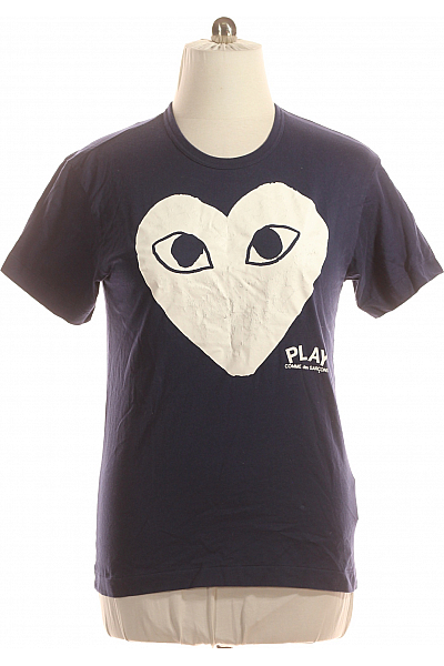 Pánské Tričko S Potiskem Modré Vel. XL