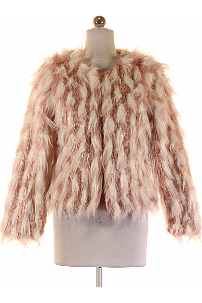 Dámský Kabát Růžový Vel. M