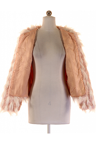 Dámský Kabát Růžový Vel. M