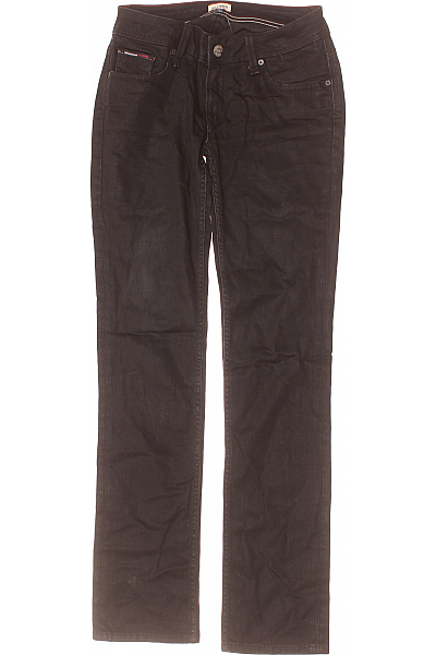 TOMMY HILFIGER Boyfriend Dámské Džíny Černé Second Hand Vel. 27/32