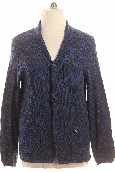 Pánský Cardigan Modrý Vel. L