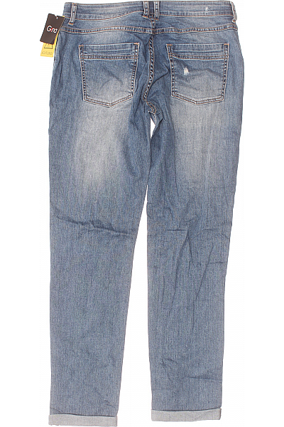 Roztrhané Dámské Džíny Modré Gina Vel. 40