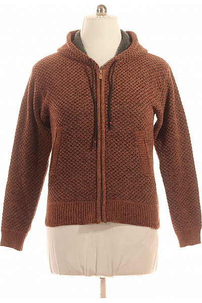 Pánská Mikina Na Zip Hnědá Vel. L