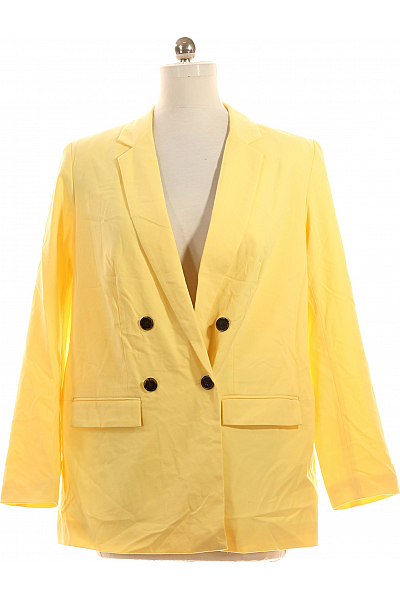Letní Dámské Sako Žluté Vel.  42
