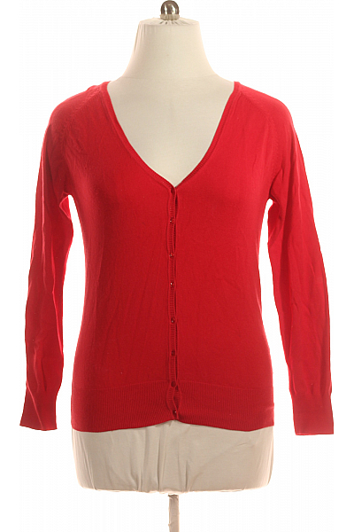 Dámský Cardigan Červený Canda Vel. L