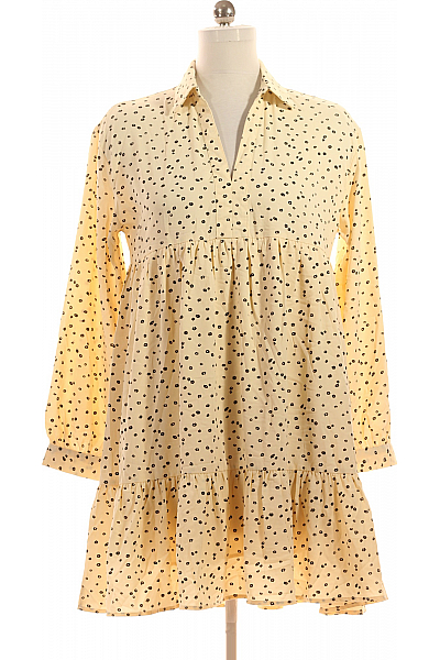 Košilové  Šaty Žluté Second Hand Vel. S/M