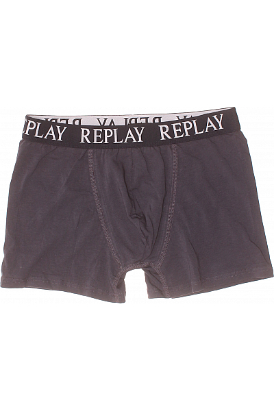REPLAY Pánské Spodní Prádlo Bavlněné Modré