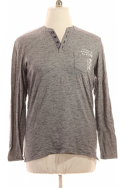 CASA MODA Pánské Tričko Modré Second Hand Vel. L