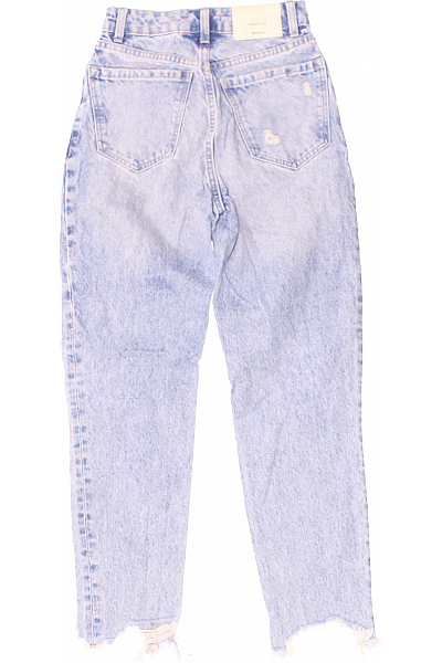 Roztrhané Dámské Džíny Modré Bershka Vel.  32