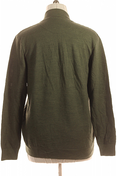 Pánský Cardigan Vlněný Zelený Vel. 54