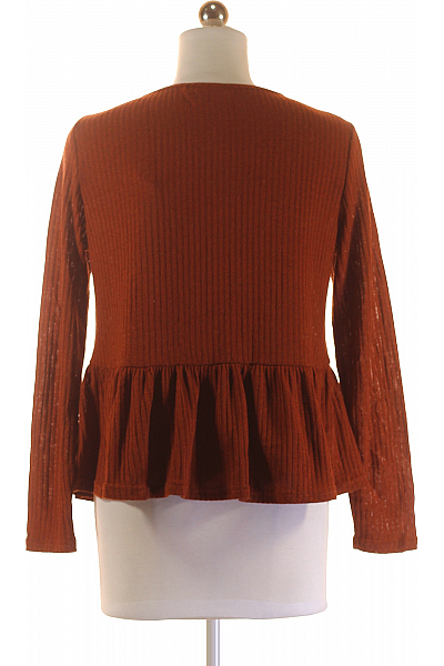 Shein Jednoduché Dámské Tričko Hnědé Second hand Vel.  36