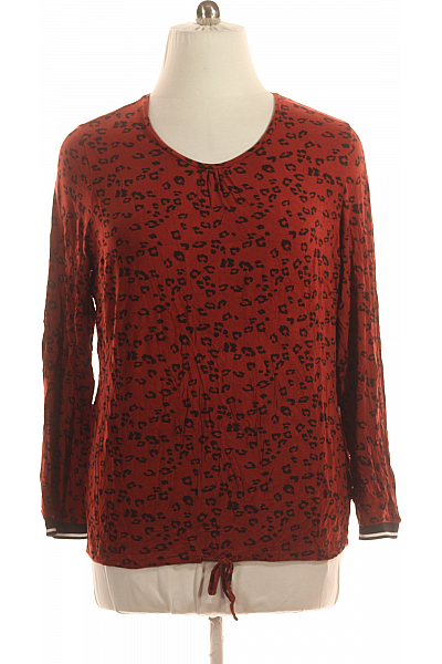 Gina Vzorovaná  Halenka Hnědá Vel. 48/50