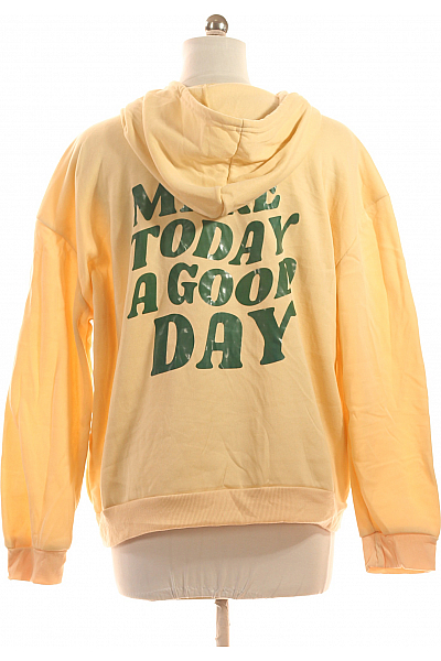 Dámská Mikina Bez Zapínání Žlutá Vel. XL