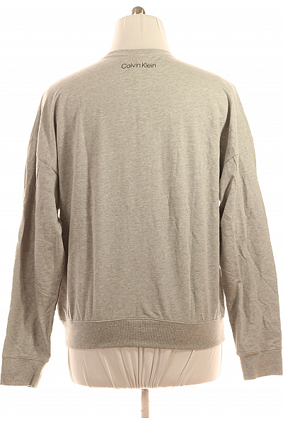 Pánská Mikina Bez Zapínání Šedá Calvin Klein Vel. L