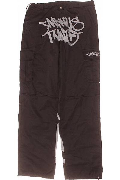 Pánské Kalhoty Kapsáče Černé Second Hand