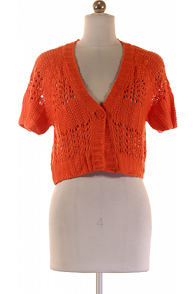 Dámský Svetr Oranžový Second Hand Vel. XS