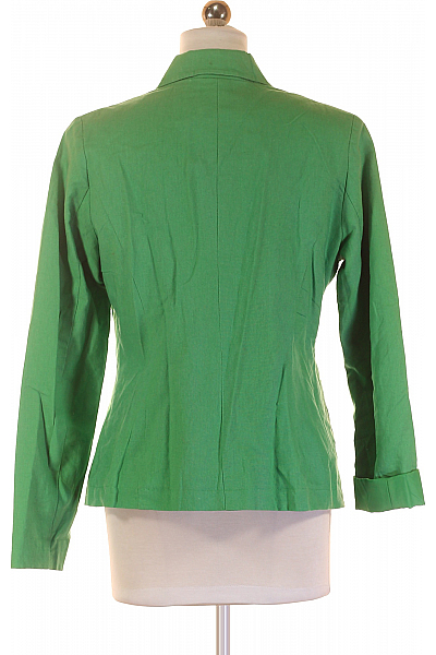 Letní Dámské Sako Lněné Zelené BONPRIX Vel. 38