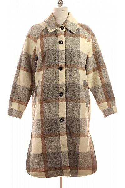 Dámský Kabát Béžový Takko Second Hand Vel. 34