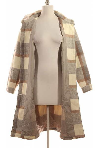 Dámský Kabát Béžový Takko Second hand Vel. 34