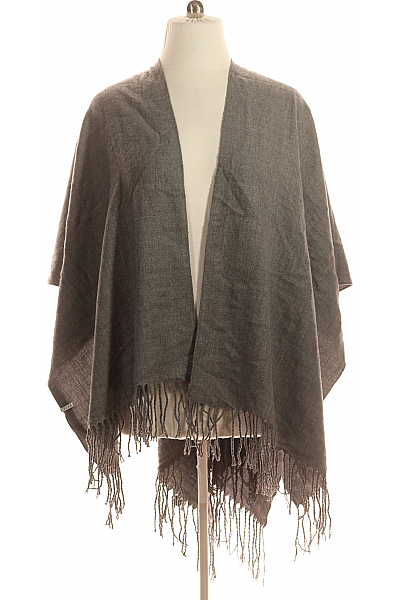 PIECES Pončo Šedé Second hand