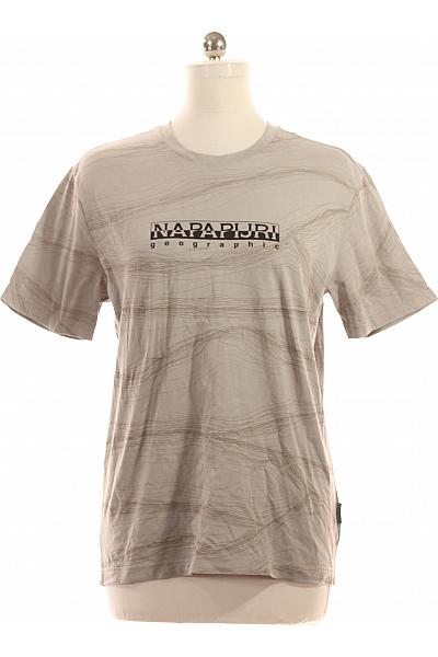 Dámské Tričko S Potiskem Šedé NAPAPIJRI Vel. M