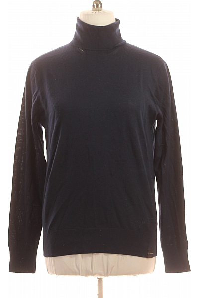 Pánský Svetr Vlněný Modrý John Richmond Vel. XXL