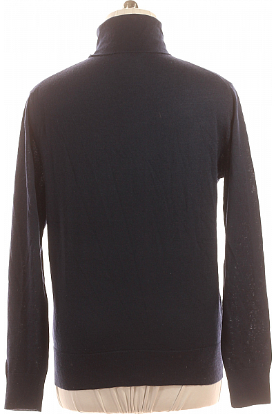 Pánský Svetr Vlněný Modrý John Richmond Vel. XXL