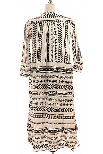 Amisu Šaty Černobílé Second hand Vel. 38