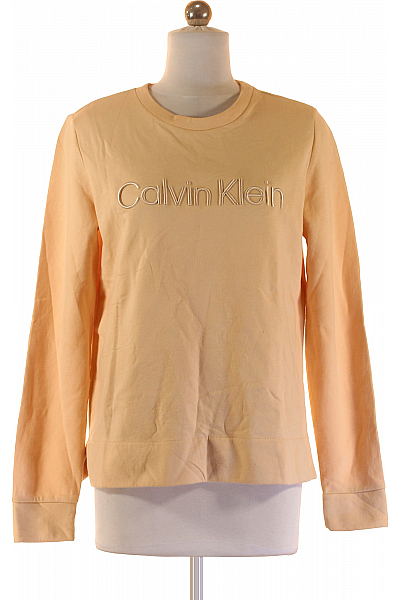 Calvin Klein Dámská Mikina Béžová Second Hand Vel. S