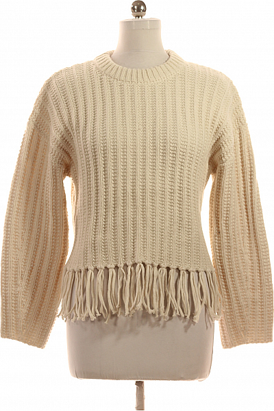 Dámský Svetr Béžový Second Hand Vel. M