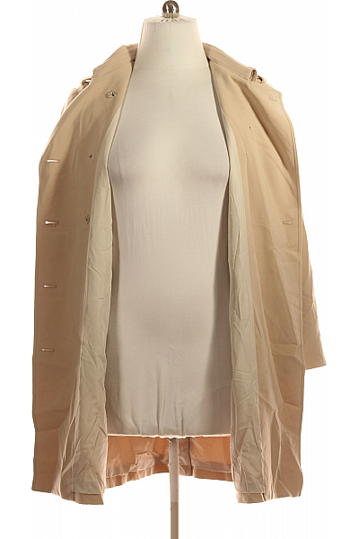 Dámský Kabát Béžový Second hand Vel.  44