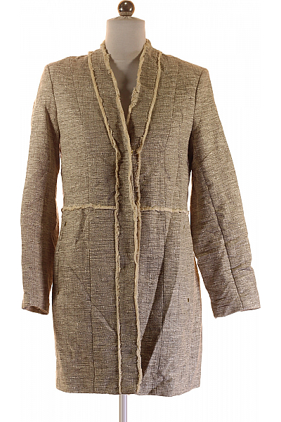 Dámský Kabát Béžový Second Hand Vel. 36