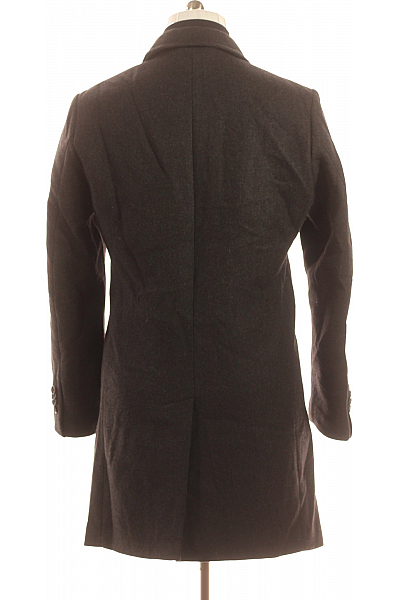 TOM TAILOR Pánský Kabát Vlněný Černý Second hand Vel. M