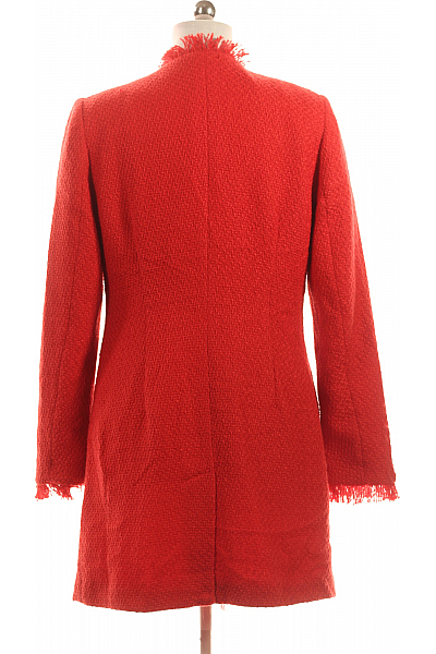 Krátký Dámský Kabát Červený Vel. 42
