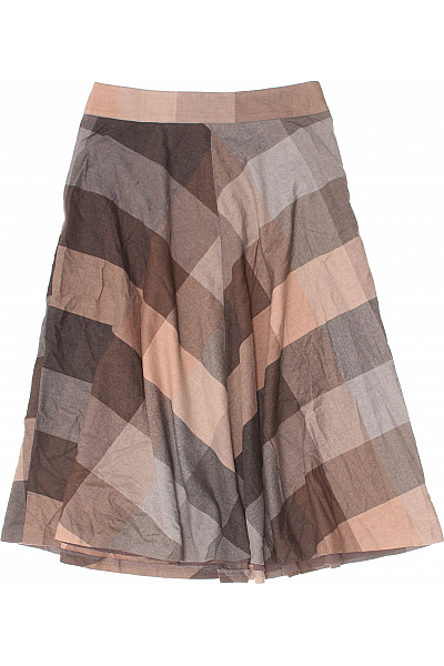 Kostkovaná  Sukně Hnědá Esprit Vel. 36