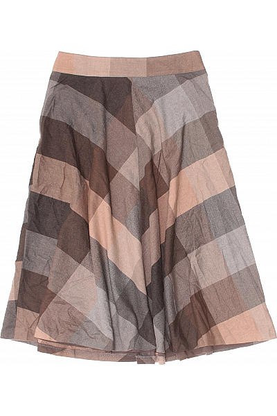 Kostkovaná  Sukně Hnědá Esprit Vel. 36