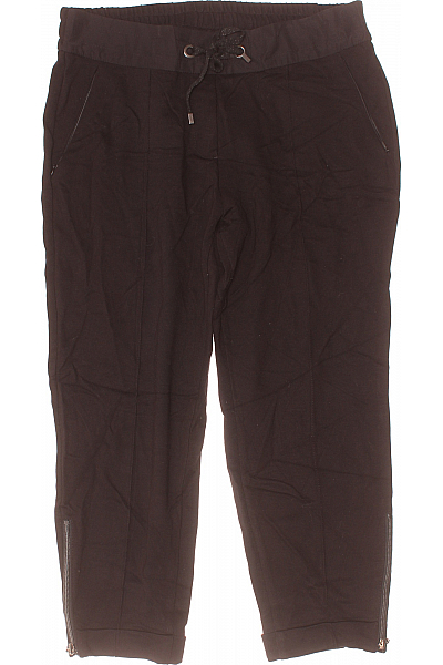 Dámské Kalhoty Rovné Černé Second Hand Vel. 42