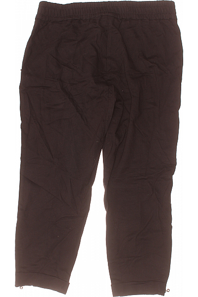 Dámské Kalhoty Rovné Černé Second hand Vel. 42