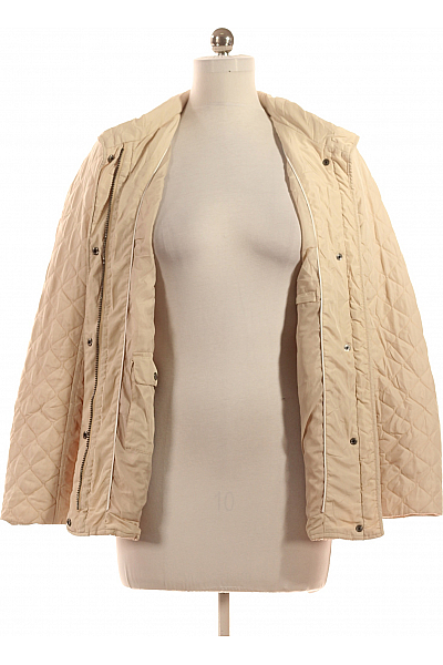 Prošívaná Dámská Bunda Béžová Second hand Vel. 40