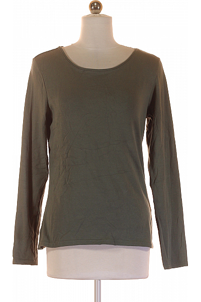 Jednoduché Dámské Tričko Zelené Second Hand