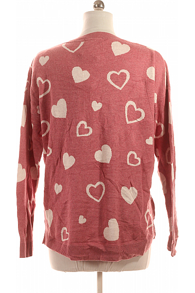 Gina Dámský Svetr Růžový Second hand Vel. 42
