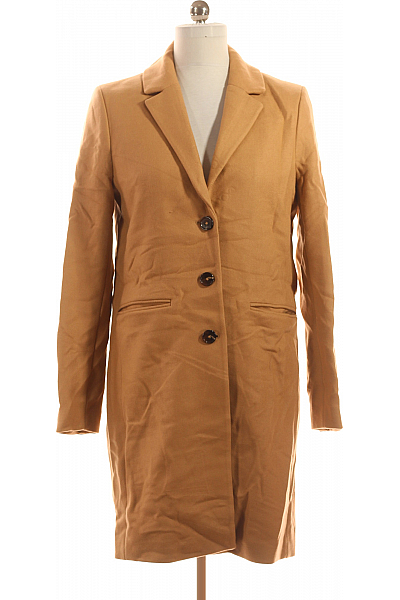 Krátký Dámský Kabát Vlněný Hnědý Canda Vel. 40