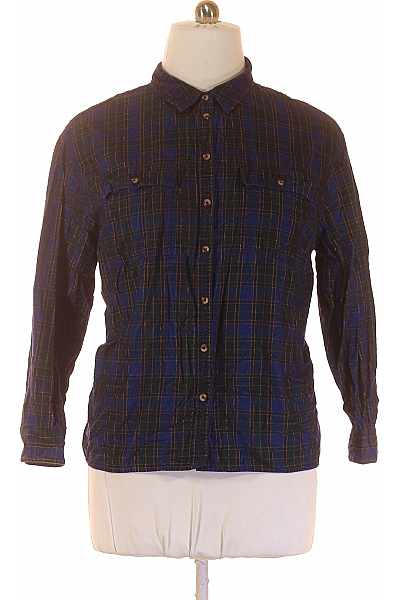 Canda Kostkovaná Dámská Košile Modrá Vel. 46